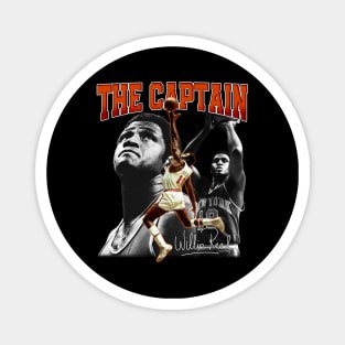 Willis Reed The Captain Basketball Legend Signature Vintage Retro 80s 90s Bootleg Rap Style Magnet